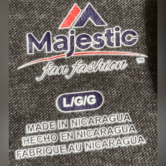 Majestic LA Dodgers Charcoal Hoodie - Picture 2 of 2